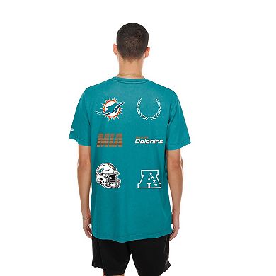 Men's New Era Aqua Miami Dolphins Match T-Shirt