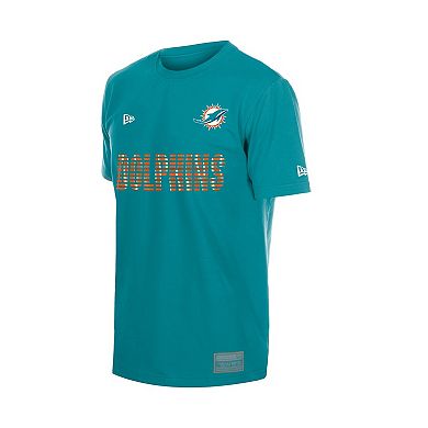 Men's New Era Aqua Miami Dolphins Match T-Shirt