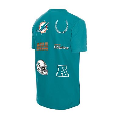 Men's New Era Aqua Miami Dolphins Match T-Shirt
