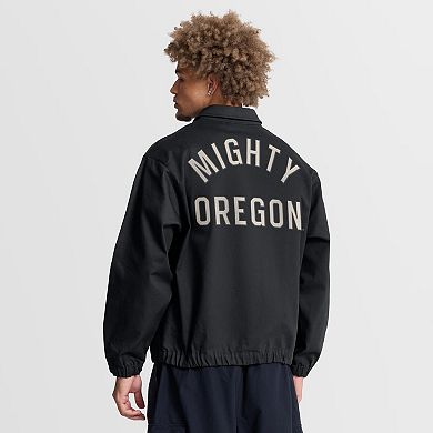 Men's Nike Black Oregon Ducks Local Full-Zip Twill Jacket