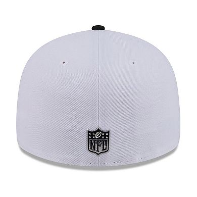 Men's New Era White/Black Houston Texans 2026 NFL Draft Pre-Curved 59FIFTY Fitted Hat
