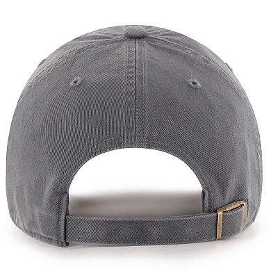 Men's '47 Charcoal Tennessee Titans Primary Logo Clean Up Adjustable Hat