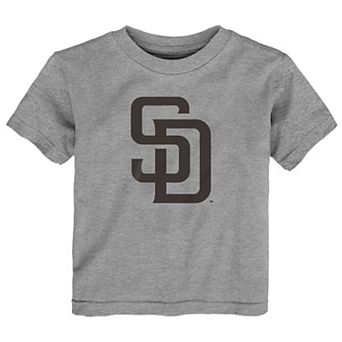 Infant Outerstuff Heather Gray San Diego Padres Primary Logo T-Shirt