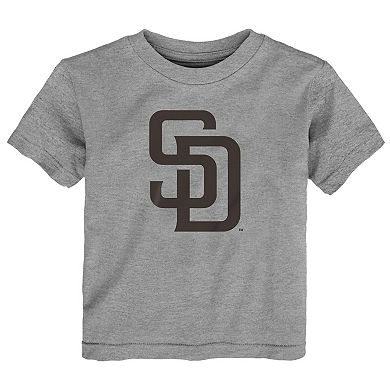 Infant Outerstuff Heather Gray San Diego Padres Primary Logo T-Shirt
