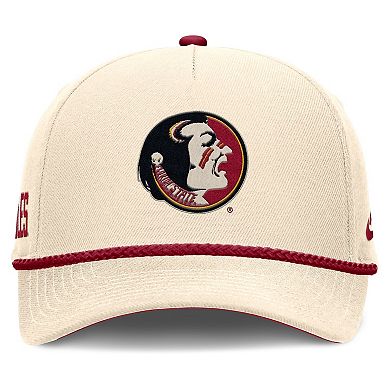 Unisex Nike Natural Florida State Seminoles Legacy Vintage Rope Rise Adjustable Hat