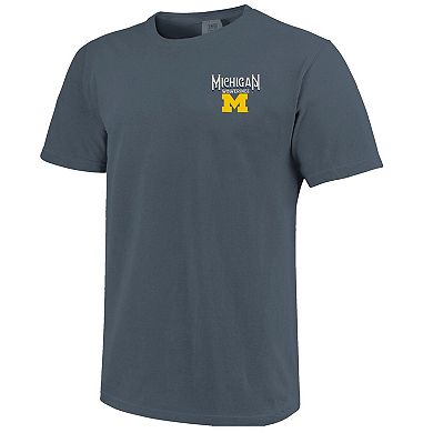 Women's Denim Michigan Wolverines Comfort Colors Campus Alumni T-Shirt