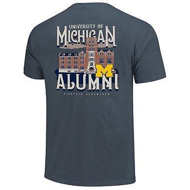 Women's Denim Michigan Wolverines Comfort Colors Campus Alumni T-Shirt