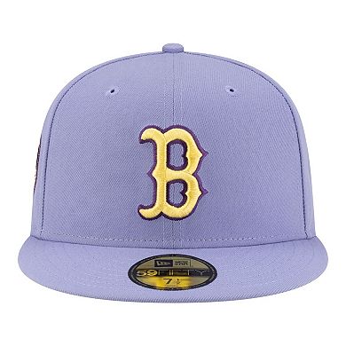 Men's New Era Light Purple Boston Red Sox Lavender Bloom 59FIFTY Fitted Hat
