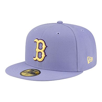 Men's New Era Light Purple Boston Red Sox Lavender Bloom 59FIFTY Fitted Hat