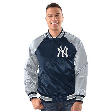 Men's Starter Navy/Gray New York Yankees Blitz Varsity Jacket