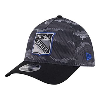 Men's New Era Black New York Rangers Zero Dark 39THIRTY Flex Hat