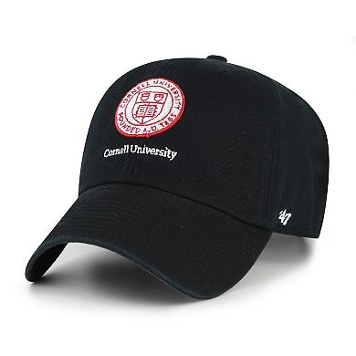 Men's '47 Black Cornell Big Red Clean Up Adjustable Hat