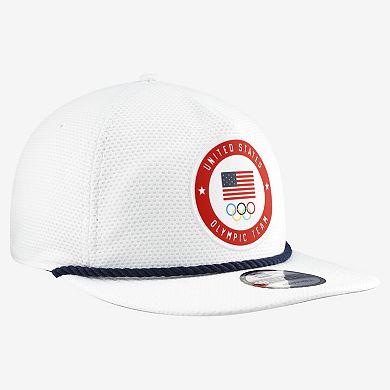 Men's New Era White Team USA Core 19TWENTY Adjustable Hat