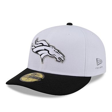 Men's New Era White/Black Denver Broncos 2026 NFL Draft Pre-Curved 59FIFTY Fitted Hat