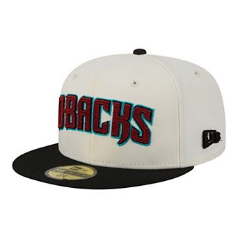 Men's New Era Cream Arizona Diamondbacks Two-Tone Stitch 59FIFTY Fitted Hat