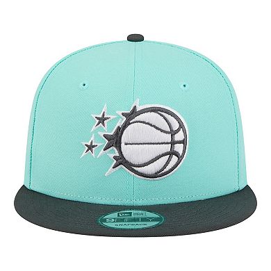 Men's New Era Turquoise/Charcoal Orlando Magic Color Pack Two-Tone 9FIFTY Snapback Hat