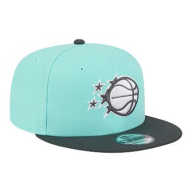 Men's New Era Turquoise/Charcoal Orlando Magic Color Pack Two-Tone 9FIFTY Snapback Hat