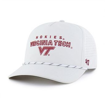 Men's '47 White Virginia Tech Hokies Forward Vent Hitch Rope Adjustable Hat