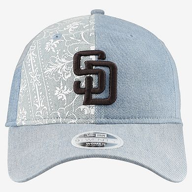 Women's New Era San Diego Padres Denim Patchwork 9TWENTY Adjustable Hat