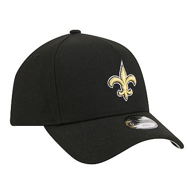 Youth New Era Black New Orleans Saints 9FORTY A-Frame Adjustable Hat