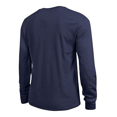 Women's Champion Navy Colorado Avalanche Wordmark Lockup Long Sleeve T-Shirt