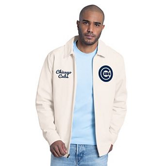 Men's Starter White Chicago Cubs Franchise Lightweight Full-Zip Jacket