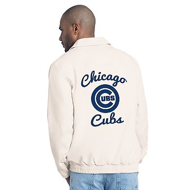 Men's Starter White Chicago Cubs Franchise Lightweight Full-Zip Jacket