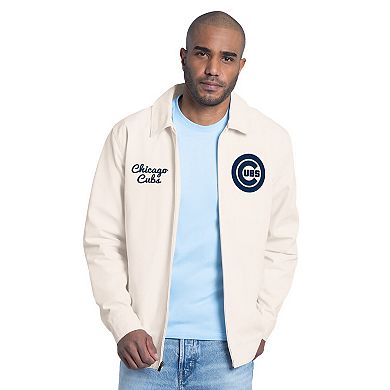 Men's Starter White Chicago Cubs Franchise Lightweight Full-Zip Jacket