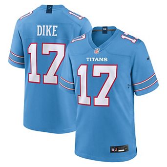 Men's Nike Chimere Dike Light Blue Tennessee Titans Team Game Jersey