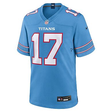 Men's Nike Chimere Dike Light Blue Tennessee Titans Team Game Jersey