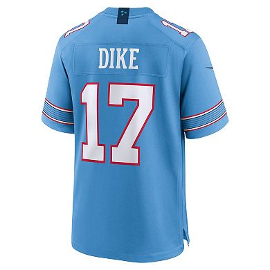 Men's Nike Chimere Dike Light Blue Tennessee Titans Team Game Jersey