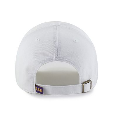 Men's '47 White LSU Tigers Clean Up Adjustable Hat