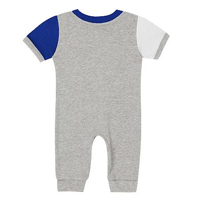 Infant Outerstuff Gray Los Angeles Dodgers Hitter Up Full-Zip Jumper