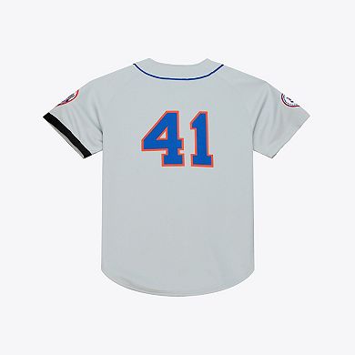 Men's Mitchell & Ness Tom Seaver Gray New York Mets 1976 Authentic Jersey