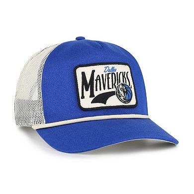 Men's '47 Blue Dallas Mavericks Emmett Heavy Twill Trucker Hitch Adjustable Hat