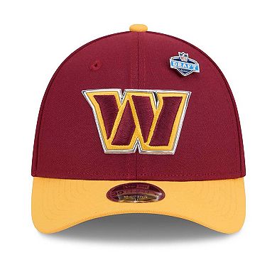 Men's New Era Burgundy/Gold Washington Commanders 2026 NFL Draft 39THIRTY M-Crown Flex Hat
