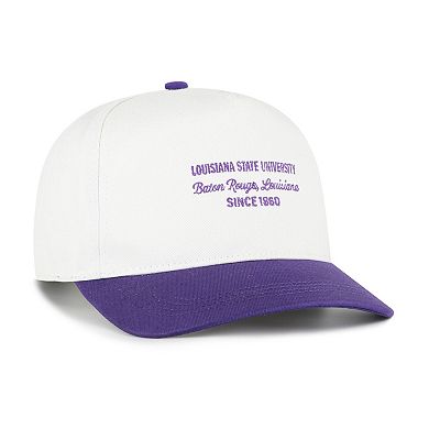 Men's '47 White LSU Tigers Contemporary Basics Two-Tone Hitch Adjustable Hat
