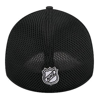 Men's New Era Black Carolina Hurricanes Logo 39THIRTY Flex Hat
