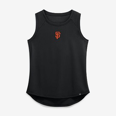 Women's Fanatics Black San Francisco Giants Draped Mesh Back Performance Tank Top