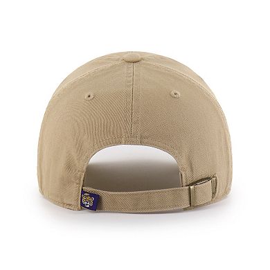 Men's '47 Khaki LSU Tigers Vault Clean Up Adjustable Hat