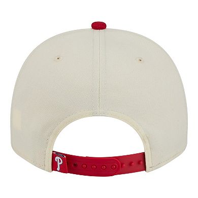 Men's New Era Cream/Red Philadelphia Phillies Classic A-Frame 9FIFTY Snapback Hat
