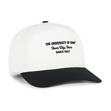 Men's '47 White Iowa Hawkeyes Contemporary Basics Two-Tone Hitch Adjustable Hat
