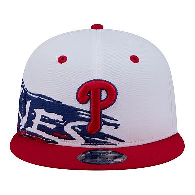Men's New Era White/Red Philadelphia Phillies 9FIFTY Snapback Hat