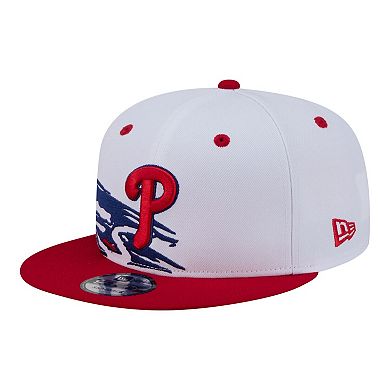 Men's New Era White/Red Philadelphia Phillies 9FIFTY Snapback Hat