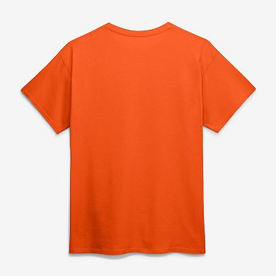 Men's Logo Athletic Orange New York Mets Wordmark T-Shirt