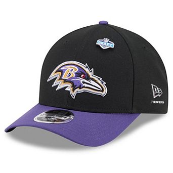 Men's New Era Black/Purple Baltimore Ravens 2026 NFL Draft 9FORTY M-Crown Adjustable Hat