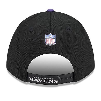 Men's New Era Black/Purple Baltimore Ravens 2026 NFL Draft 9FORTY M-Crown Adjustable Hat