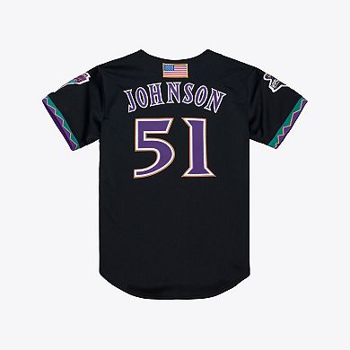 Men's Mitchell & Ness Randy Johnson Black Arizona Diamondbacks 2001 Authentic Jersey