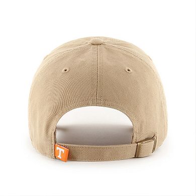 Men's '47 Khaki Tennessee Volunteers Vault Clean Up Adjustable Hat