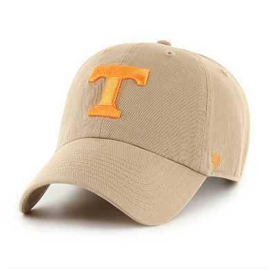 Men's '47 Khaki Tennessee Volunteers Vault Clean Up Adjustable Hat